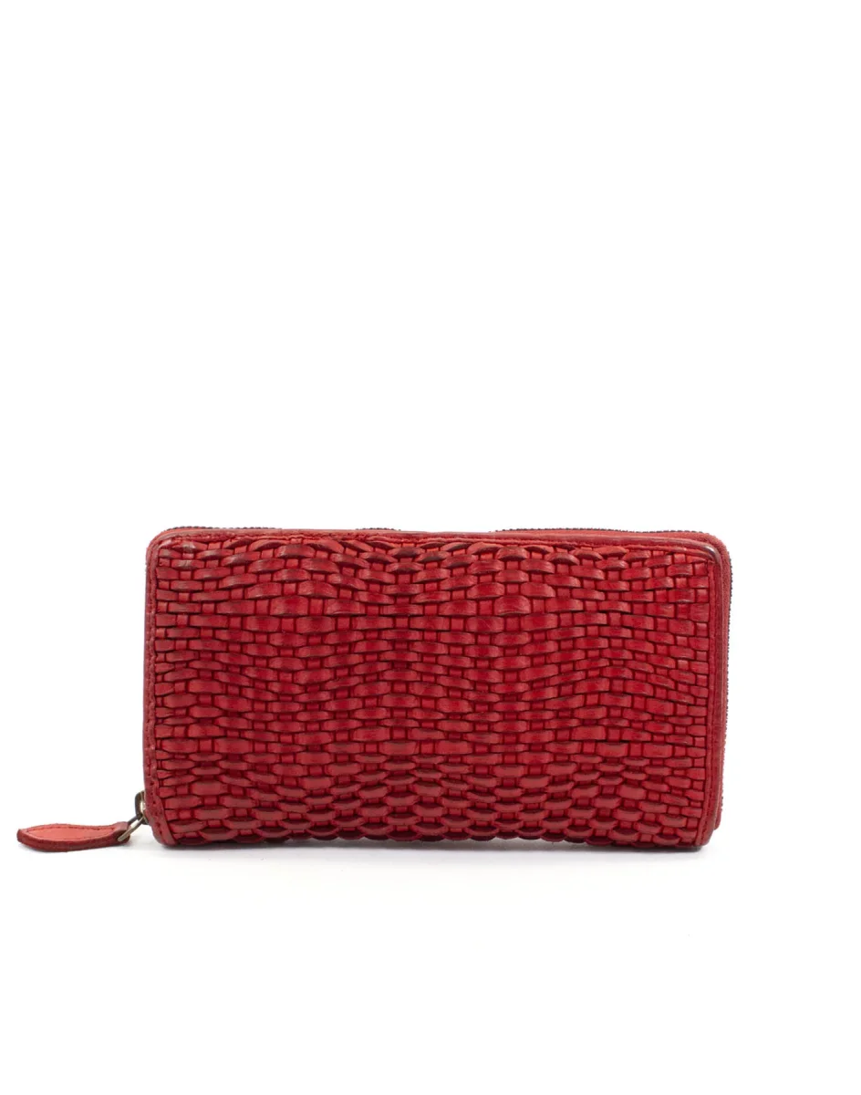 BZNA Berlin Alba Rot Wallet Leather Leder Portemonnaie Geldbörse Clutch – Bild 3