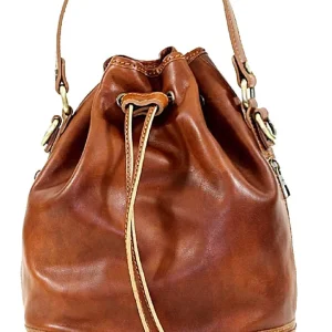 BZNA Firenze Alea cognac Laced bag vegetable plant tanned leather italy handmade Florence Designer Ladies Handbag Shoulder New