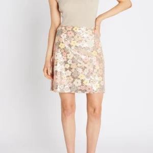 AlternifoliusBBJoannas skirt - Multi Flower sequins
