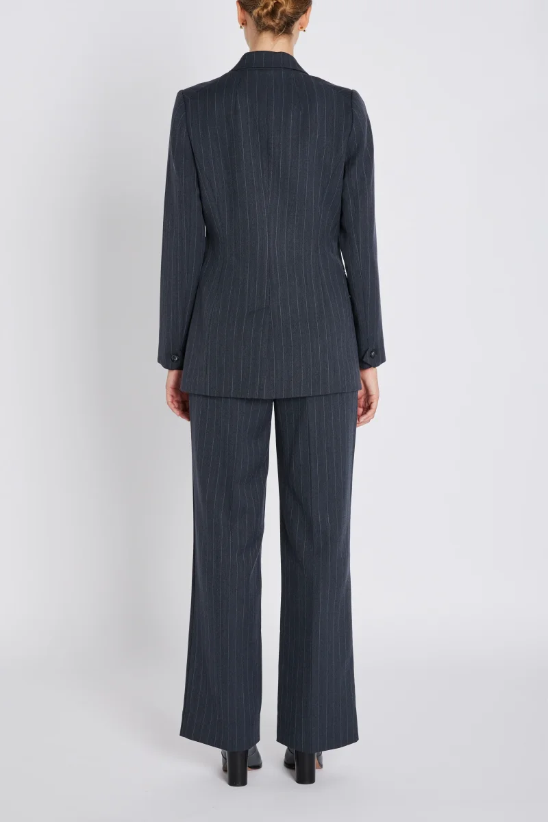 ApricotBBLinda blazer - Herringbone blue pin stripe – Bild 4