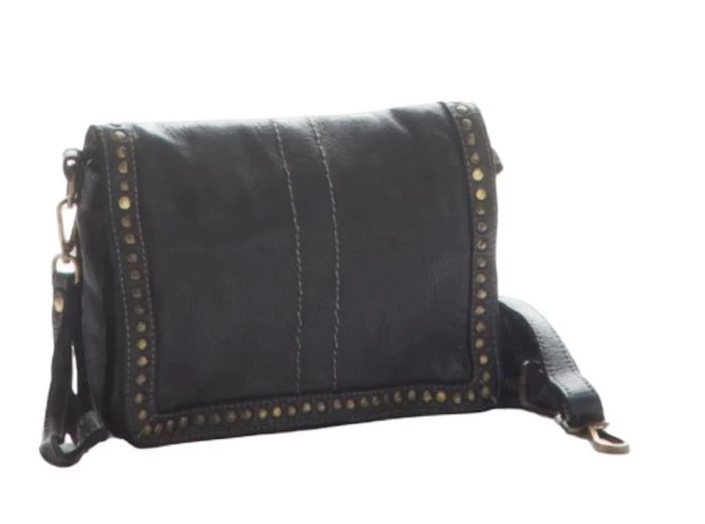 BZNA Bag Gil Schwarz nero Italy Designer Clutch Umhängetasche Damen Handtasche Schultertasche Tasche Leder Shopper Neu – Bild 2