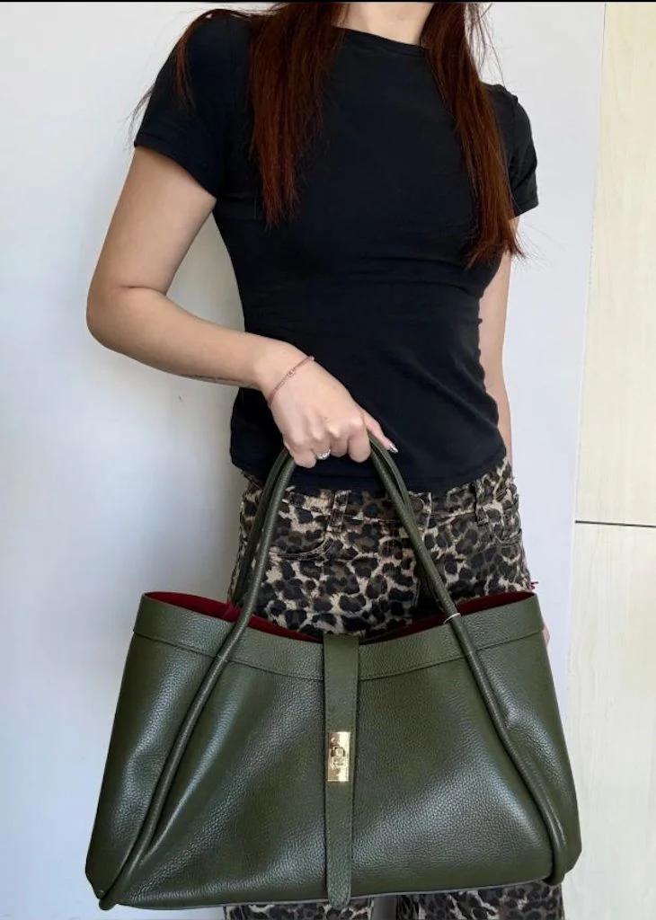 BZNA Bag Funny Gelb Leder Italy Damen Handtasche Schultertasche Tasche – Bild 4